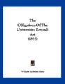 The Obligations Of The Universities Towards Art