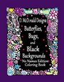 D McDonald Designs Butterflies Bugs and Black Backgrounds No Names Edition Co