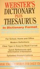 Webster's Two in One Dictionary  Thesaurus