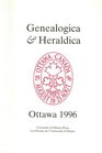 Genealogica & Heraldica: Ottawa 1996 (Actexpress)
