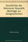 Geschichte der Weimarer Republik