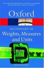 A Dictionary of Weights Measures and Units