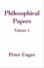 Philosophical Papers Volume One