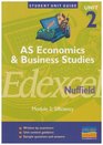 Edexcel  Economics and Business Studies AS Efficiency Unit 2 module 2