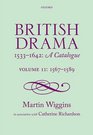 British Drama 15331642 A Catalogue Volume II 156789