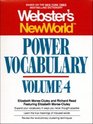 WEBSTER'S NEW WORLD POWER VOCABULARY VOLUME 4 CST