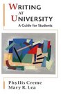 Writing at University A Guide for Students