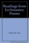 Readings from Ecclesiastes Poems
