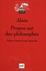 Propos sur des philosophes