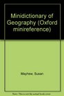 Minidictionary of Geography
