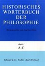 Historisches Wrterbuch der Philosophie 12 Bde u 1 RegBd Bd1 AC