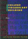 College Vocabulary Building Text