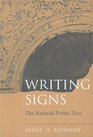 Writing Signs The Fatimid Public Text