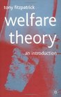 Welfare Theory An Introduction