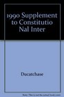 1990 Supplement to Constitutio Nal Inter