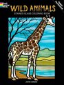 DOVER PUBLICATIONS Stained Glass Color Book Wild Animals (269825)