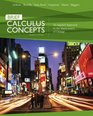 Calculus Concepts An Applied Approach to the Mathematics of Change Brief Edition