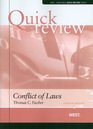 Sum  Substance Quick Review on Conflict of Laws