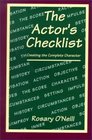 The Actor's Checklist Creating the Complete Character