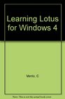 Learning Lotus 123 for Windows Release 4