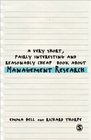 A Very Short Fairly Interesting and Reasonably Cheap Book about Management Research