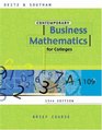 Contemporary Business Math Brief Edition