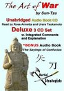 The Art of War Unabridged Deluxe CD Audiobook With Commentary Explanations and Bonus the Sayings of Confucius