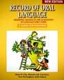 Record of Oral Language New Edition