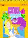 Walt Disney's Alice in Wonderland Grin and Play Activity Pad Great Activities in Fun Colors