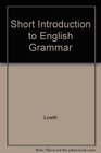 Short Introduction to English Grammar