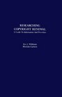 Researching Copyright Renewal A Guide to Information and Procedure