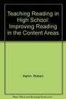 Teaching Reading in High School Improving Reading in the Content Areas