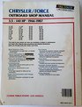 Chrysler/Force Outboard Shop Manual 35140 Hp 19661988