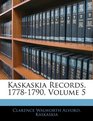 Kaskaskia Records 17781790 Volume 5