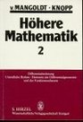 Hhere Mathematik 4 Bde Bd2 Differentialrechnung Unendliche Reihen Elemente der Differentialgeometrie und der Funktionentheorie