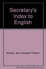 Secretary's Index to English