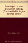 Readings in human population ecology
