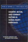 Country Sector and Company Factors in Global Equity Portfolios