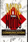 More Than Words Introduction to Communication