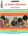 Learning to Follow Directions  PreK1st