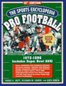 Sports Encyclopedia  Pro Football  19721996