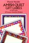 Amish Quilt Gift Labels in Full Color 8 PressureSensitive Designs