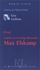 D'exil comme en un long dimanche Max Elskamp