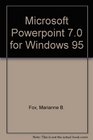 Microsoft Powerpoint 70 for Windows 95