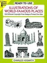 ReadytoUse Illustrations of WorldFamous Places  109 Different CopyrightFree Designs Printed One Side