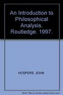 An Introduction to Philosophical Analysis Routledge 1997