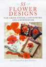55 Flower Designs For Cross Stitch Canvaswork and Crewel Embroidery