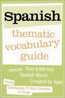 Spanish Thematic Vocabulary Guide