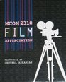 MCOM 2310 Film Appreication University of Central Arkansas