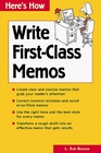 Here's How Write FirstClass Memos